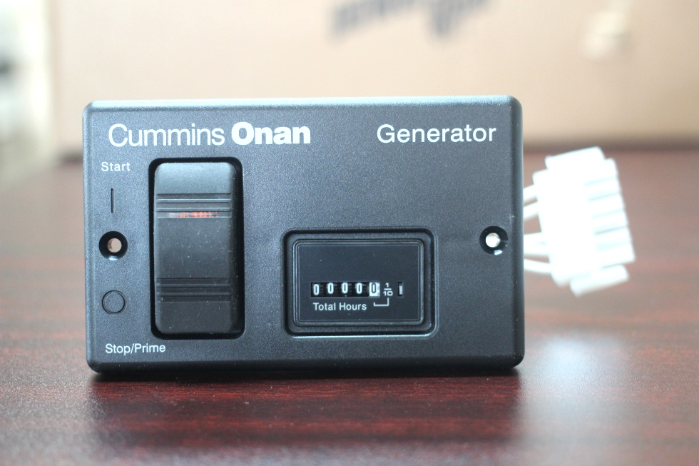 NEW CUMMINS ONAN REMOTE START CONTROL PANEL & HOUR METER WITH 30 FT. WIRING HARNESS Generators 