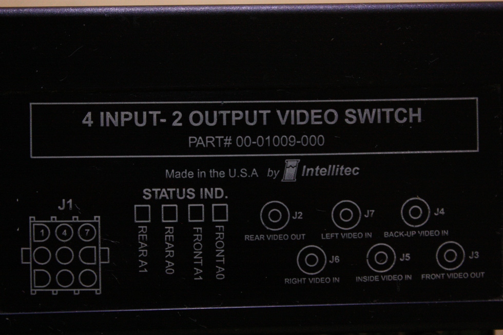 USED 4 INPUT - 2 OUTPUT VIDEO SWITCH 00-01009-000 FOR SALE  **OUT OF STOCK** RV Electronics 