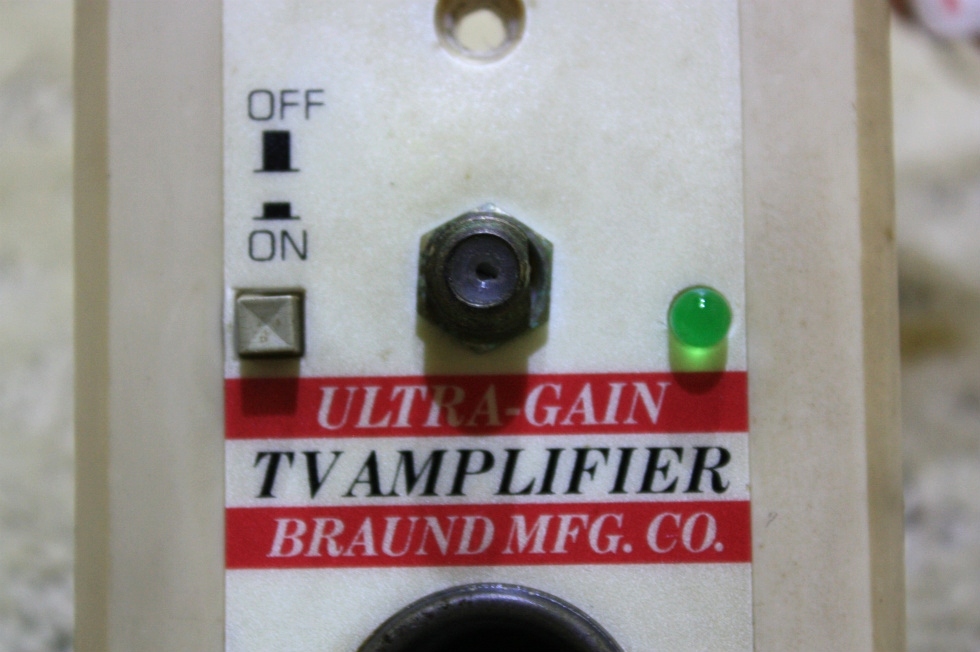 USED ULTRA-GAIN BRAUND MFG. CO. TV AMPLIFIER FOR SALE RV Electronics 