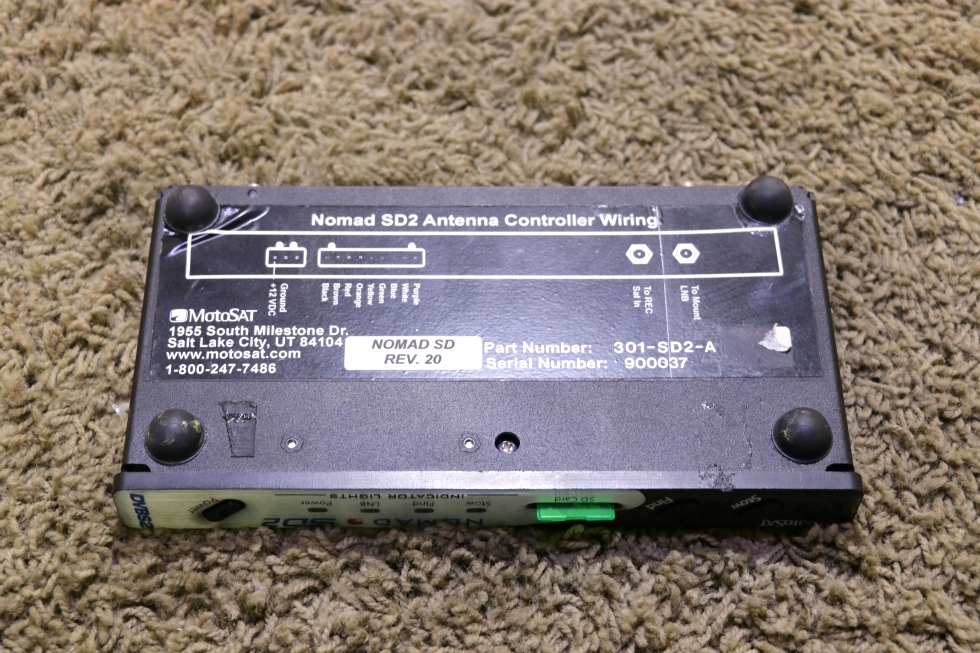 USED MOTORHOME MOTOSAT NOMAD SD2 ANTENNA CONTROLLER 301-SD2-A RV PARTS FOR SALE RV Electronics 