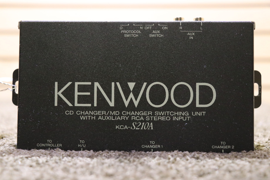 USED KENWOOD KCA-S210A CD CHANGER / MD CHANGER SWITCHING UNIT RV PARTS FOR SALE RV Electronics 