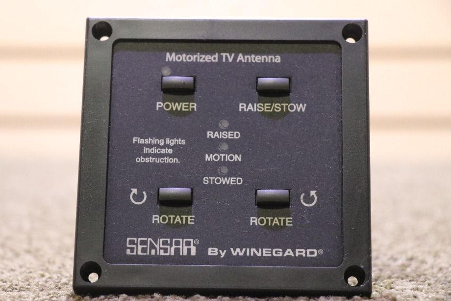 USED MOTORHOME MOTORIZED TV ANTENNA SENSAR BY WINEGARD SWITCH PANEL FOR SALE RV Electronics 