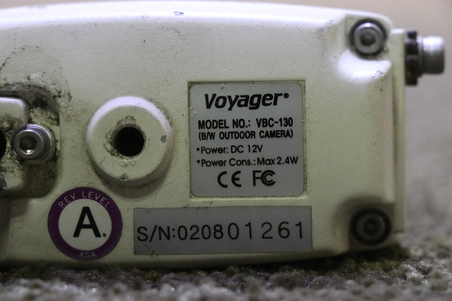 USED VOYAGER VBC-130 B/W OUTDOOR CAMERA RV PARTS FOR SALE RV Electronics 