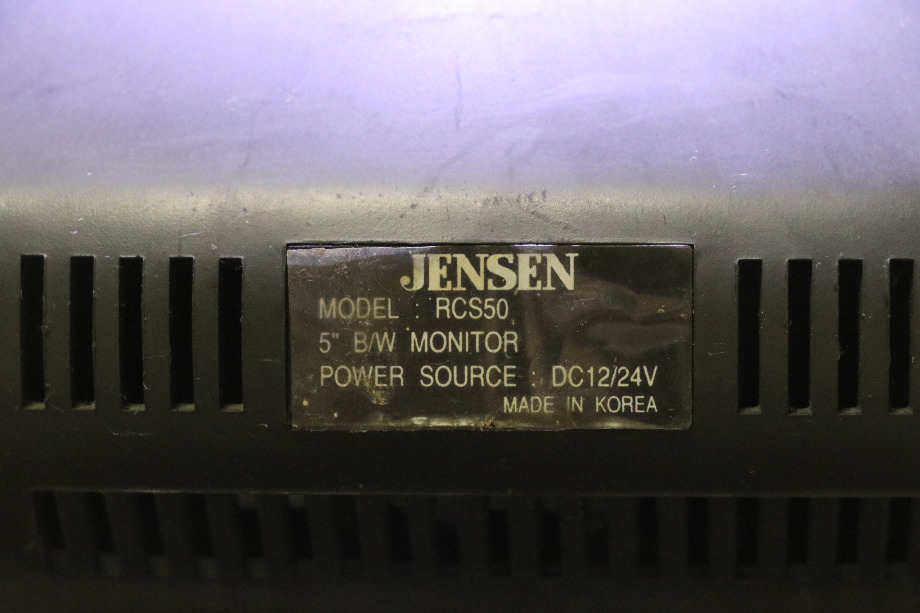 USED JENSON 5 INCH B/W MONITOR RCS50 RV/MOTORHOME PARTS FOR SALE RV Electronics 