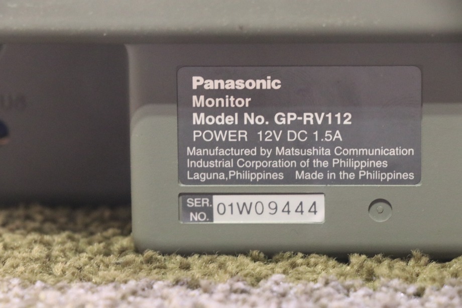 USED PANASONIC GP-RV112 MONITOR MOTORHOME PARTS FOR SALE RV Electronics 