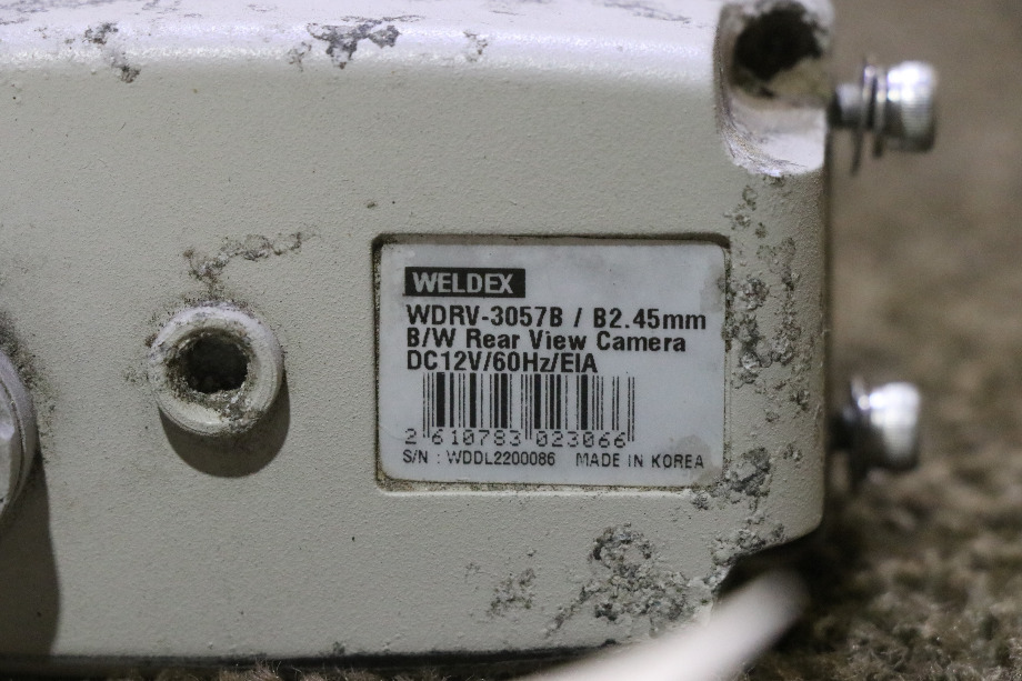 USED WELDEX WDRV-3057B B/W REAR VIEW CAMEREA MOTORHOME PARTS FOR SALE RV Electronics 