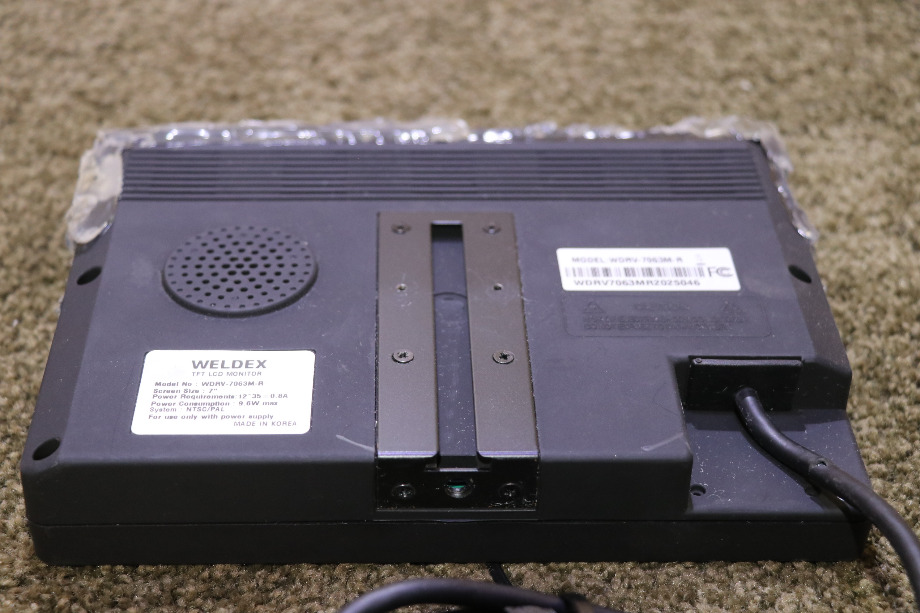 USED WDRV-7063M-R WELDEX TFT LCD MONITOR RV PARTS FOR SALE RV Electronics 