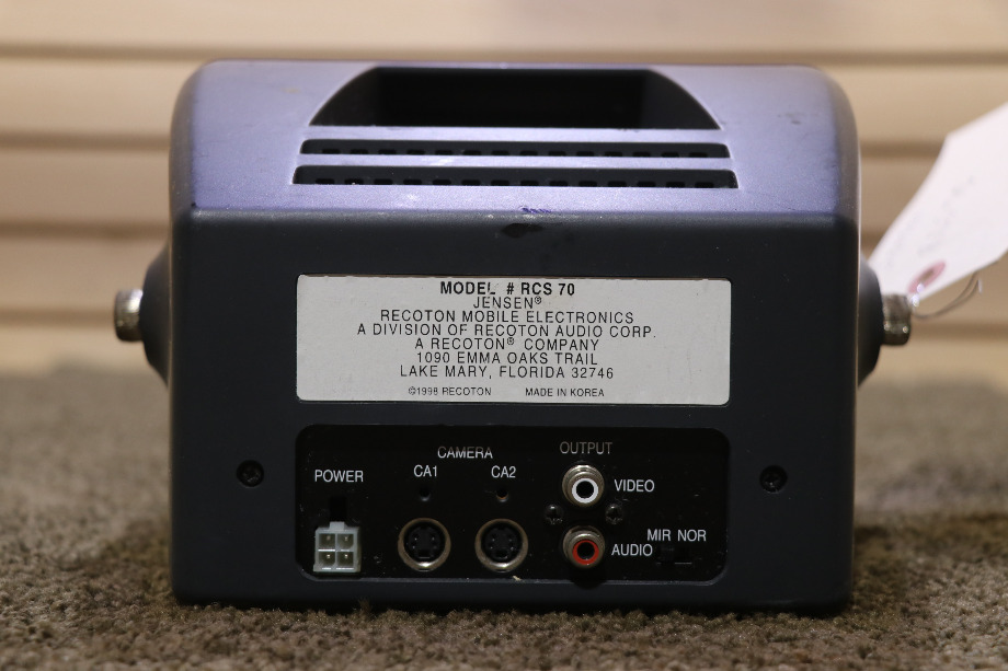 USED RV/MOTORHOME JENSEN MONITOR RCS 70 FOR SALE RV Electronics 