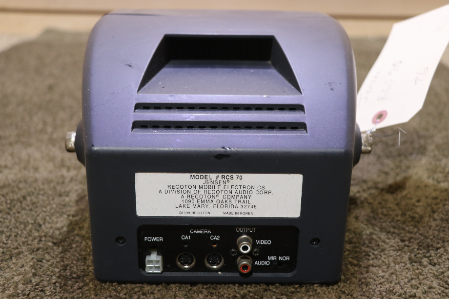 USED RV/MOTORHOME JENSEN MONITOR RCS 70 FOR SALE RV Electronics 