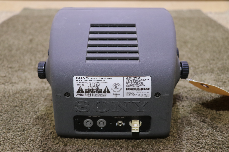 USED SONY B/W MONITOR SSM-721AMR RV/MOTORHOME PARTS FOR SALE RV Electronics 