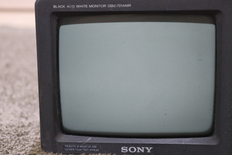 USED MOTORHOME SONY SSM-721AMR B/W MONITOR FOR SALE RV Electronics 
