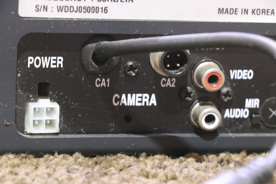 USED RV/MOTORHOME WELDEX B/W MONITOR WITH AUDIO WRDV-3007M FOR SALE RV Electronics 