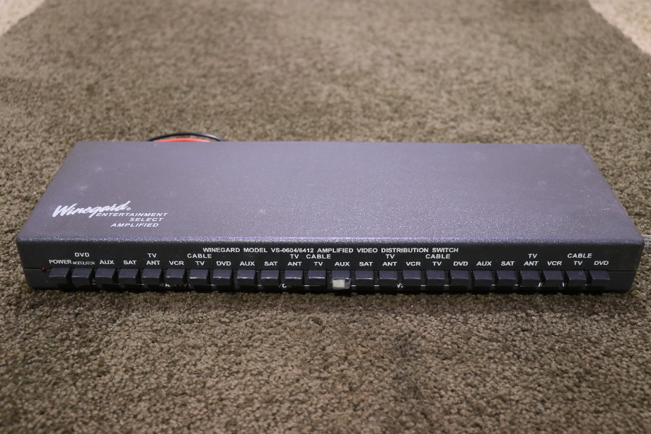 USED WINEGARD AMPLIFIED VIDEO DISTRIBUTION SWITCH VS-0604/6412 RV/MOTORHOME PARTS FOR SALE RV Electronics 
