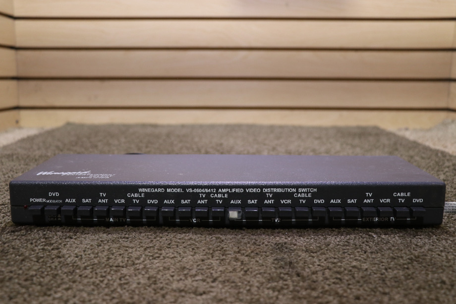 USED WINEGARD AMPLIFIED VIDEO DISTRIBUTION SWITCH VS-0604/6412 RV/MOTORHOME PARTS FOR SALE RV Electronics 