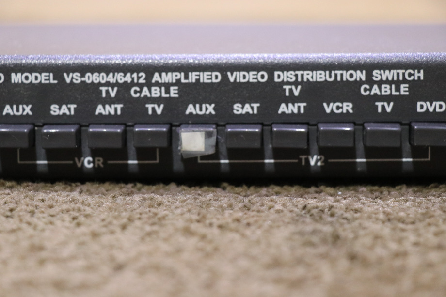 USED WINEGARD AMPLIFIED VIDEO DISTRIBUTION SWITCH VS-0604/6412 RV/MOTORHOME PARTS FOR SALE RV Electronics 