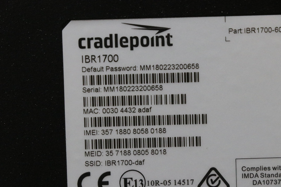 USED CRADLEPOINT IBR1700-600M MOBILE WIRELESS ROUTER MOTORHOME PARTS FOR SALE RV Electronics 