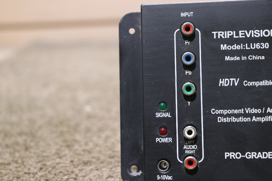 USED RV LU630 TRIPLEVISION COMPONENT VIDEO / AUDIO DISTRIBUTION AMPLIFIER FOR SALE RV Electronics 
