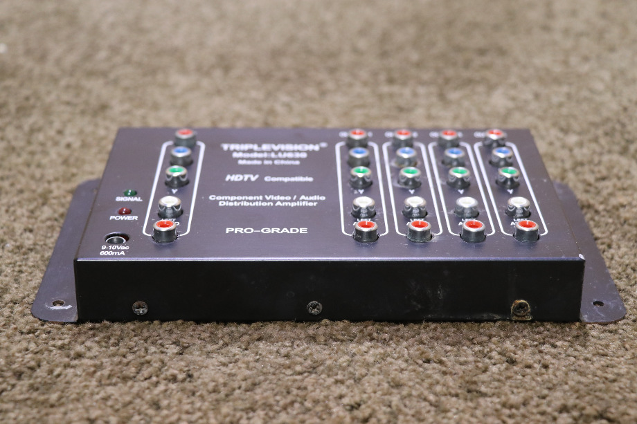 USED RV LU630 TRIPLEVISION COMPONENT VIDEO / AUDIO DISTRIBUTION AMPLIFIER FOR SALE RV Electronics 
