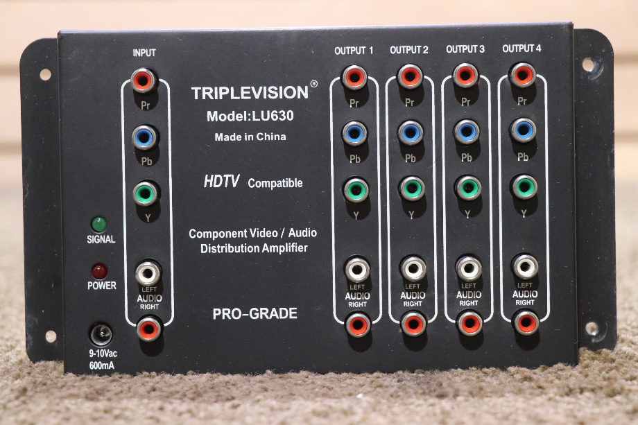 USED MOTORHOME TRIPLEVISION LU630 COMPONENTS VIDEO / AUDIO DISTRIBUTION AMPLIFIER FOR SALE RV Electronics 