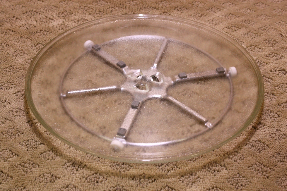 GLASS MICROWAVE TRAY WITH SUPPORT RING FOR SALE RV Appliances 