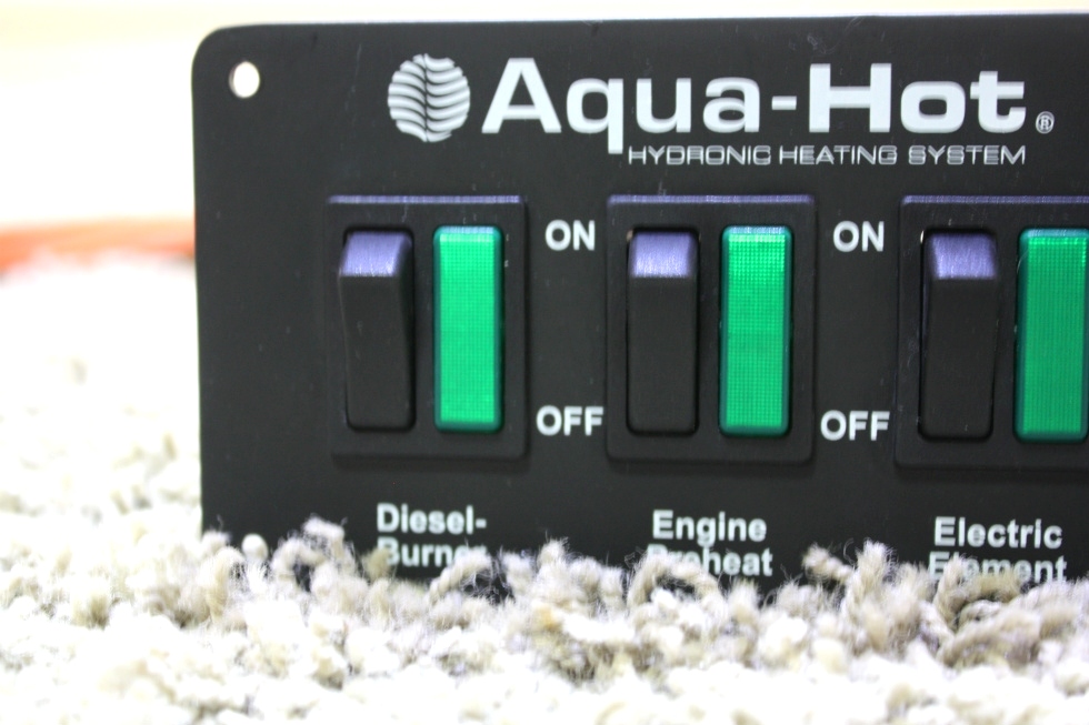 USED RV AQUA-HOT HYDRONIC HEATING SYSTEM SWITCH PANEL WITH WIRING HARNESS FOR SALE RV Appliances 