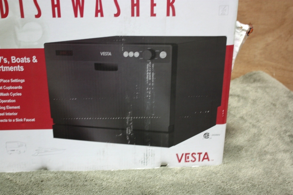 RV Appliances WESTLAND VESTA DWV322CB COUNTER TOP DISHWASHER RV