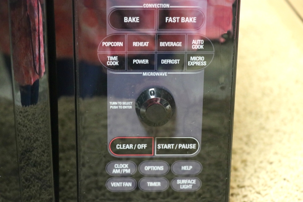 RV Appliances USED RV JVM1490BD 003 GE SPACEMAKER CONVECTION MICROWAVE