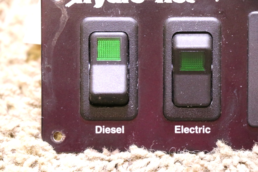 USED RV HYDRO-HOT BY VEHICLE SYSTEMS SWITCH PANEL MOTORHOME PARTS FOR SALE RV Appliances 
