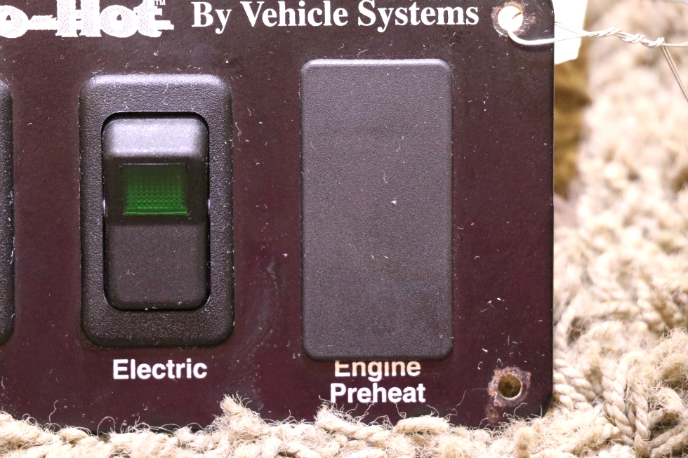 USED RV HYDRO-HOT BY VEHICLE SYSTEMS SWITCH PANEL MOTORHOME PARTS FOR SALE RV Appliances 