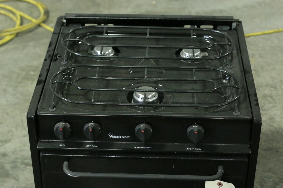RV Appliances USED BLACK 3 BURNER MAGIC CHEF OVEN/STOVE CLY1631BDB RV Used Rv Stove And Oven For Sale