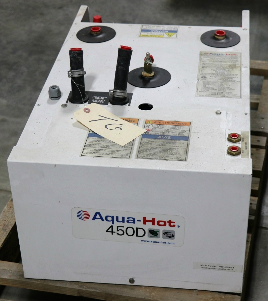 USED AQUA-HOT 450D RV HEATING SYSTEM AHE-450-DE4 FOR SALE RV Appliances 