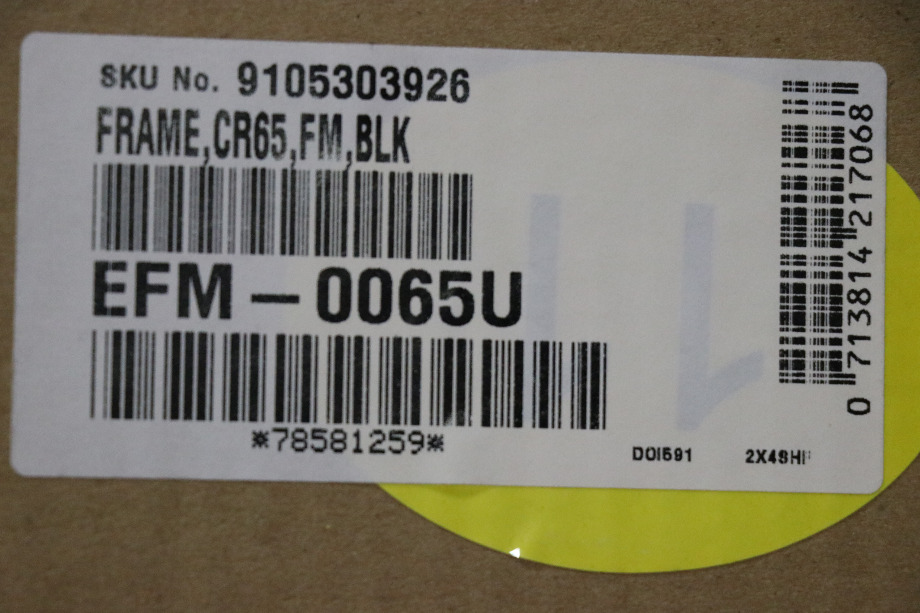 EFM-0065U DOMETIC CRX-65 BLACK FLUSH FLANGE ONLY FOR SALE RV Appliances 