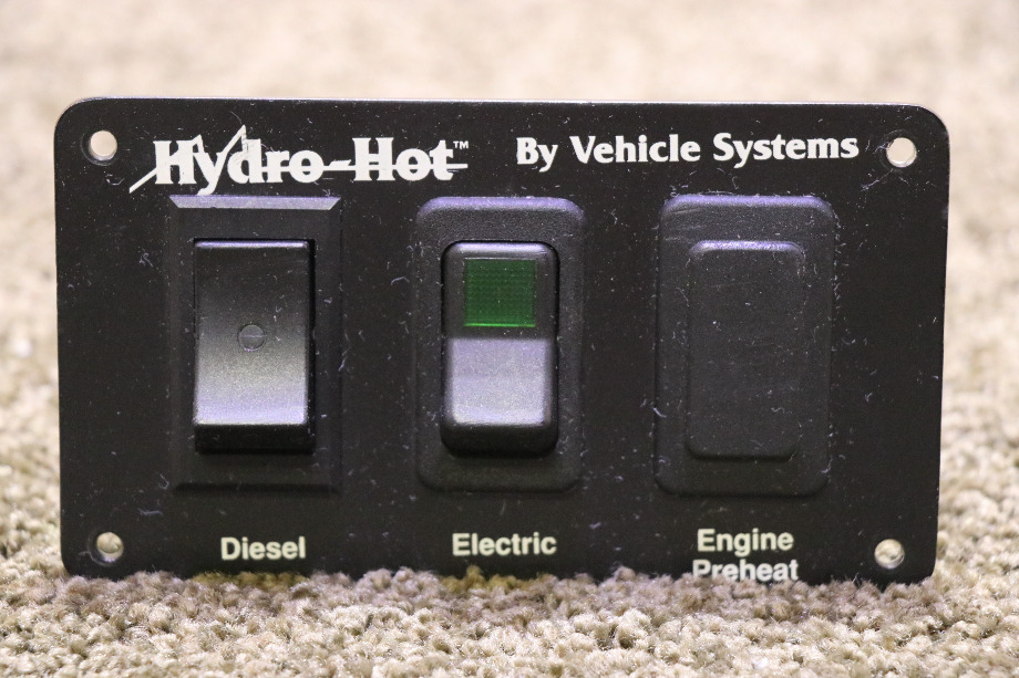 USED HYDRO-HOT BY VEHICLE SYSTEMS SWITCH PANEL MOTORHOME PARTS FOR SALE RV Appliances 