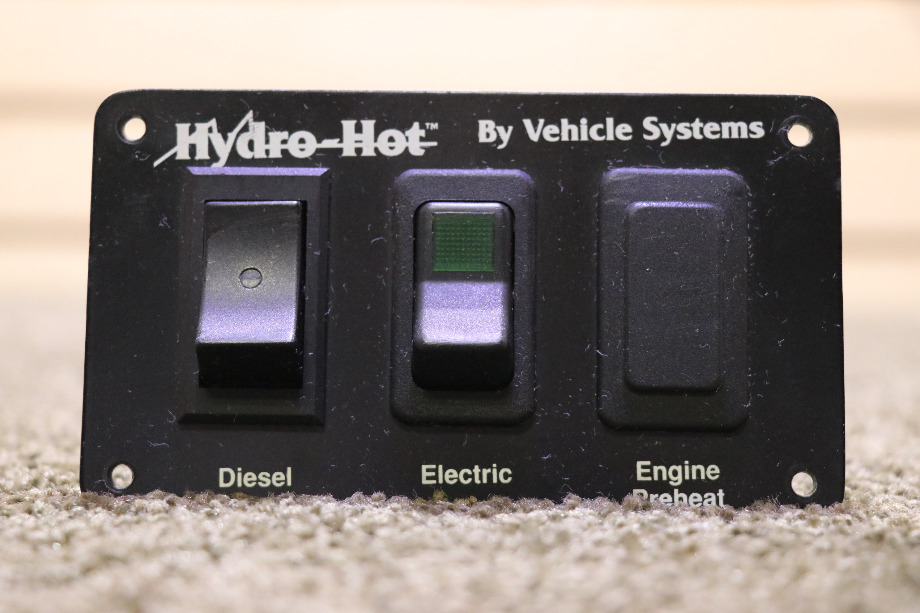 USED HYDRO-HOT BY VEHICLE SYSTEMS SWITCH PANEL MOTORHOME PARTS FOR SALE RV Appliances 