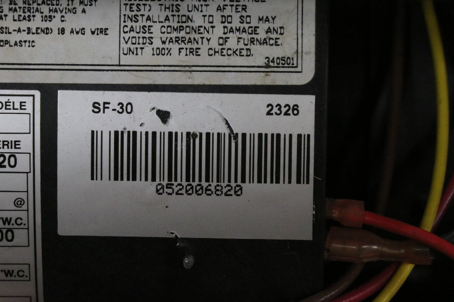 RV Appliances USED SUBURBAN SF-30 FURNACE 30,000 BTU RV PARTS FOR SALE