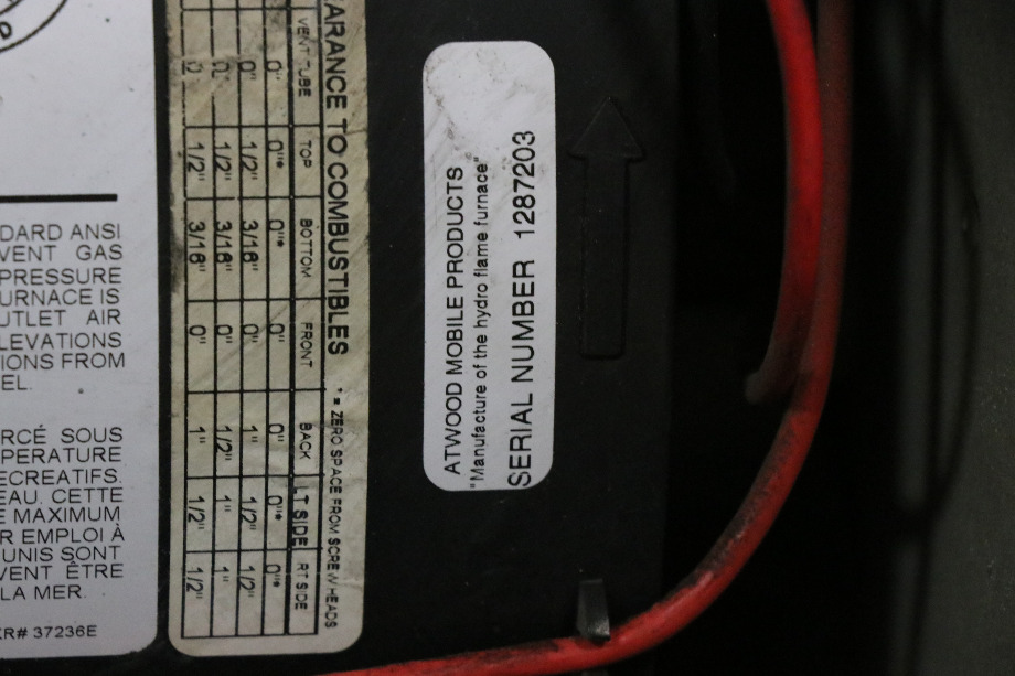 RV Appliances USED ATWOOD 8940IIIDCLP FURNACE 40,000 BTU MOTORHOME