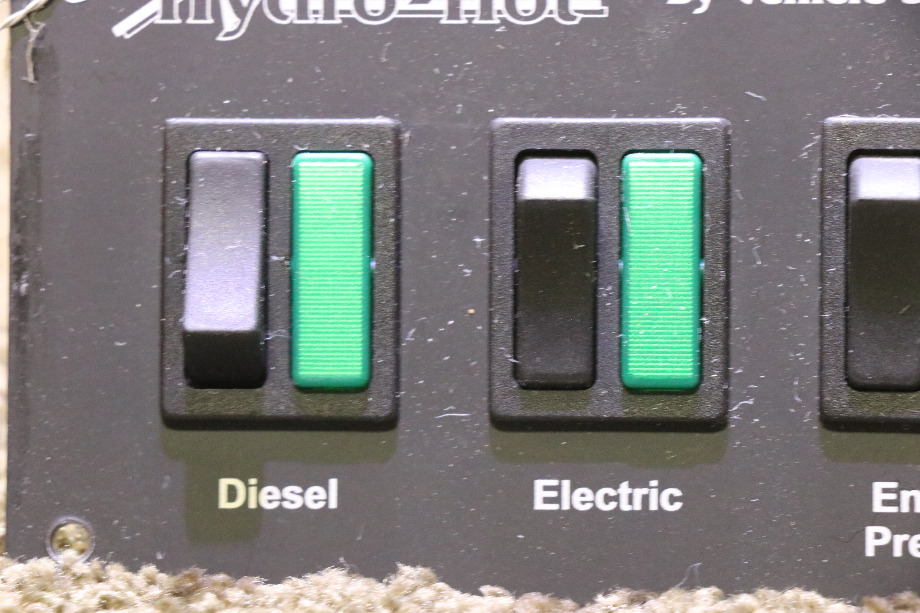 USED RV HYDRO HOT BY VEHICLE SYSTEMS TRIPLE SWITCH PANEL FOR SALE RV Appliances 
