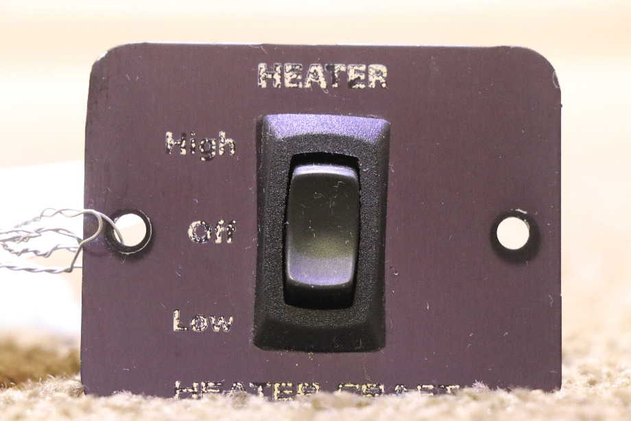 USED HEATER HIGH / OFF / LOW SWITCH PANEL RV/MOTORHOME PARTS FOR SALE RV Appliances 