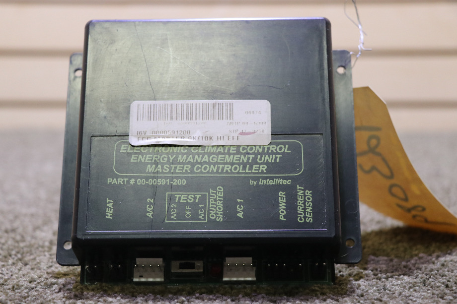 USED RV 00-00591-200 ELECTRONIC CLIMATE CONTROL ENERGY MANAGEMENT UNIT MASTER CONTROLLER FOR SALE RV Appliances 