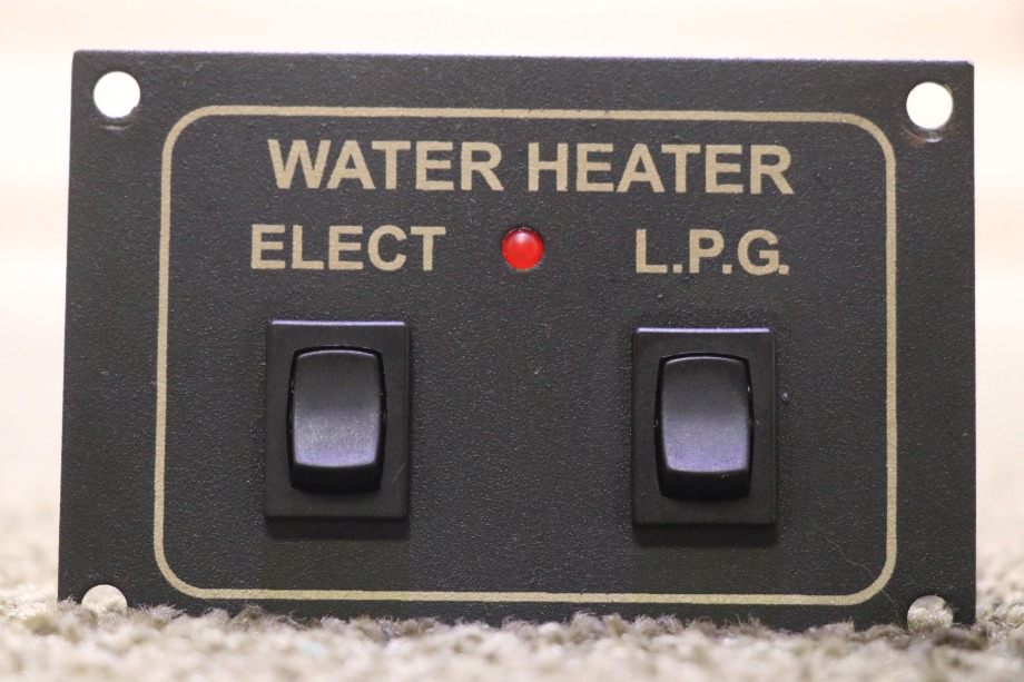 USED MOTORHOME WATER HEATER TWO SWITCH PANEL FOR SALE RV Appliances 