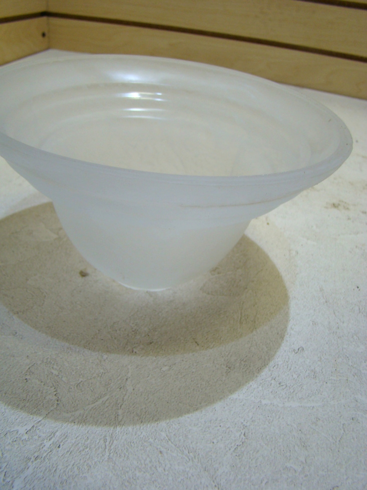 USED RV OR HOME FROSTED GLASS SHADE  RV Interiors 