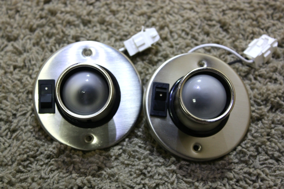 RV Interiors USED MOTORHOME SET OF 2 SWIVEL READING LIGHTS FOR SALE
