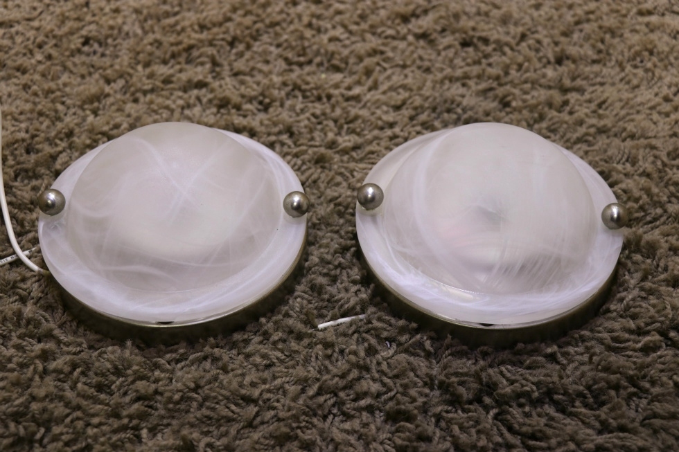 USED SET OF 2 DOME MOTORHOME LIGHT FIXTURES FOR SALE RV Interiors 