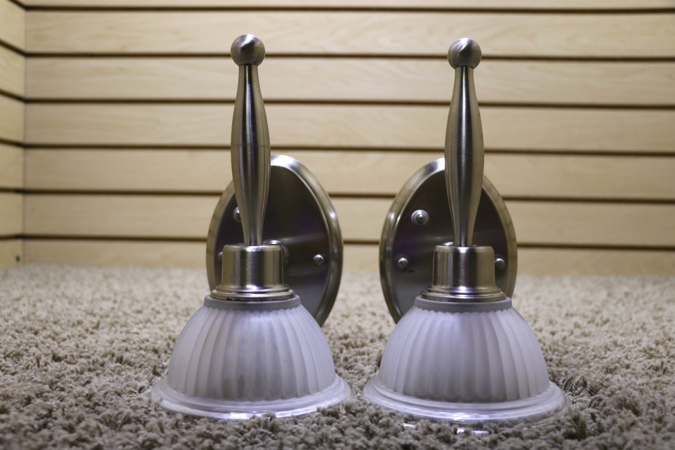 USED SET OF 2 RV SCONCE WALL LIGHT FIXTURES FOR SALE RV Interiors 