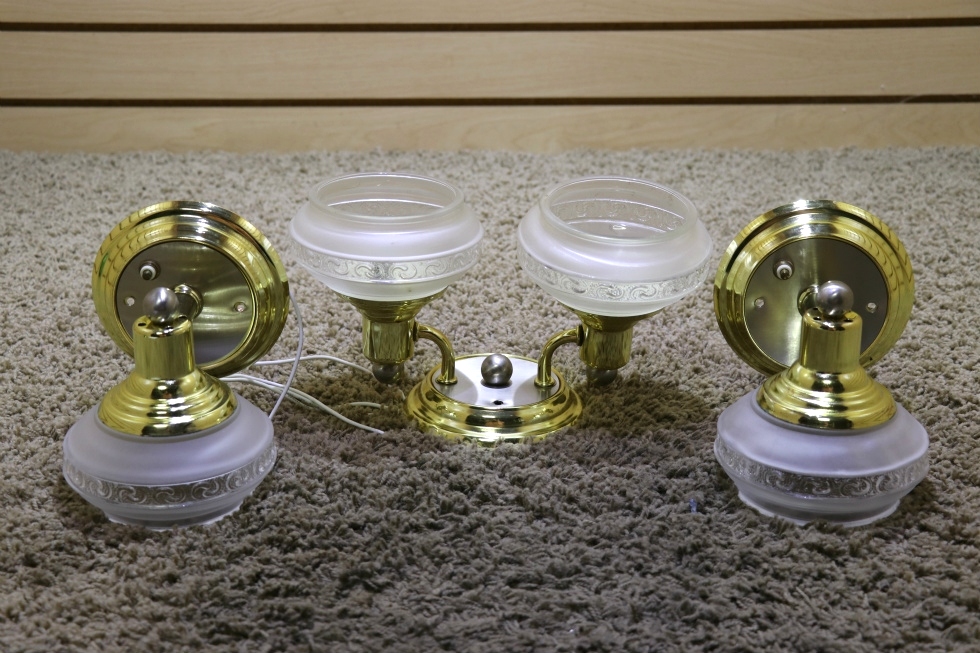RV Interiors USED 3 PIECE SET RV INTERIOR LIGHT FIXTURES MOTORHOME