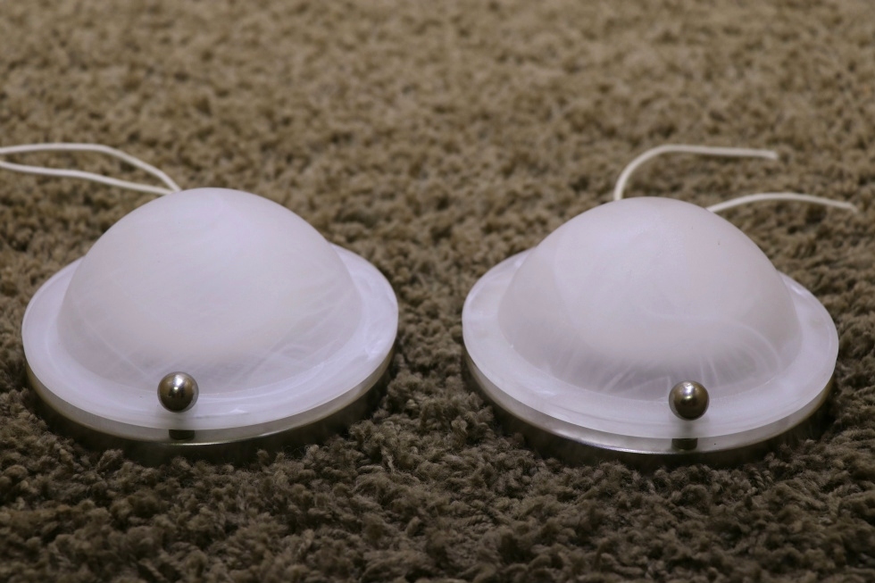 USED MOTORHOME SET OF 2 DOME LIGHT FIXTURES RV PARTS FOR SALE RV Interiors 