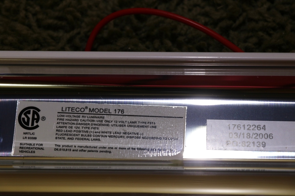 USED RV LITECO MODEL: 176 LIGHT FIXTURE MOTORHOME PARTS FOR SALE RV Interiors 