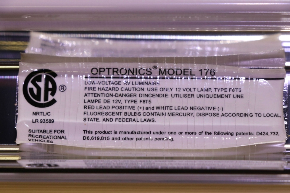 USED RV OPTRONICS CEILING LIGHT FIXTURE MODEL: 176 MOTORHOME PARTS FOR SALE RV Interiors 