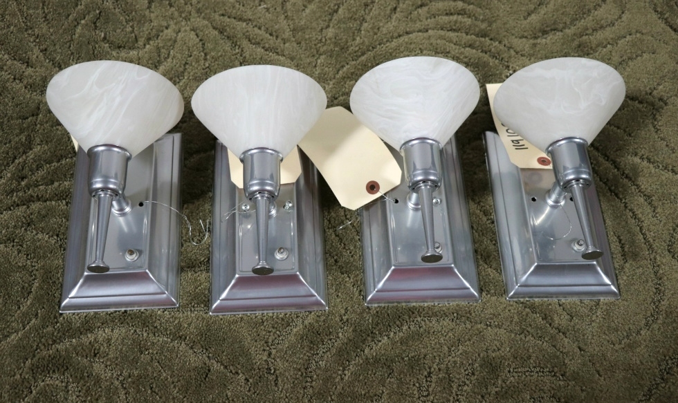 USED SET OF 4 SCONCE WALL LIGHT FIXTURES MOTORHOME PARTS FOR SALE RV Interiors 