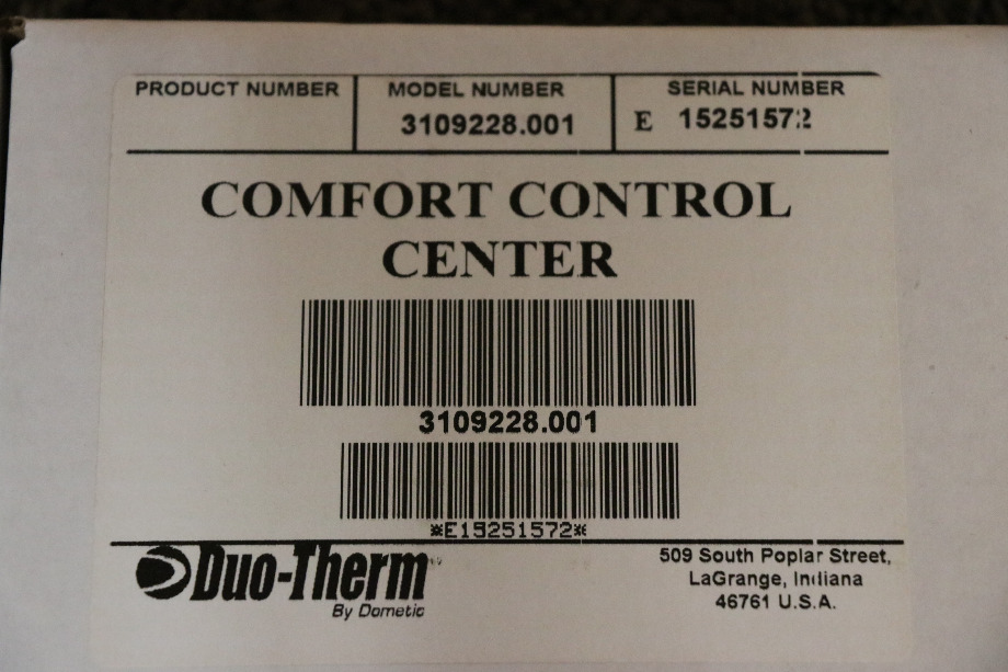 COMFORT CONTROL CENTER BY DUO-THERM 5 BUTTON THERMOSTAT 3109228.001 RV PARTS FOR SALE RV Interiors 